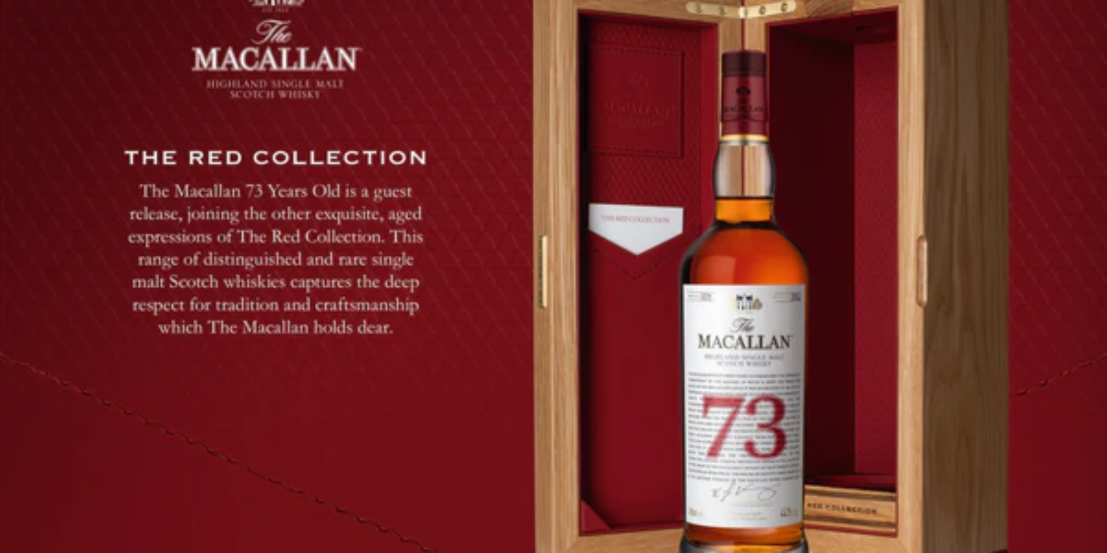 Macallan Introduces 73-Year-Old Whisky from The Macallan Red Collection, Dating Back to 1950