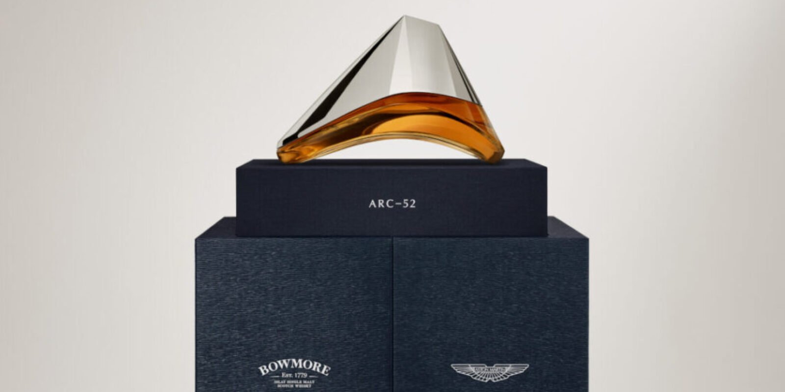 Bowmore Arc 52 One of the oldest Bowmore whiskies in beautiful Aston Martin design